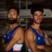 Stefano Oppo e Pietro Ruta con il body olimpico ufficiale. ? A.Carbonara/Canottaggio.org