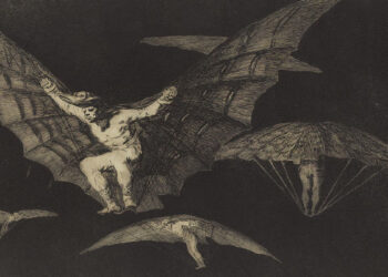 Francisco Goya, “A way of flying”, 1819-1824