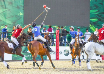 Una gara di Polo a Piazza di Siena