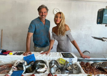 Beppe Convertini e Valeria Marini