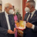 Il Presidente della Repubblica Sergio Mattarella con il sindaco di Alghero Mario Conoci