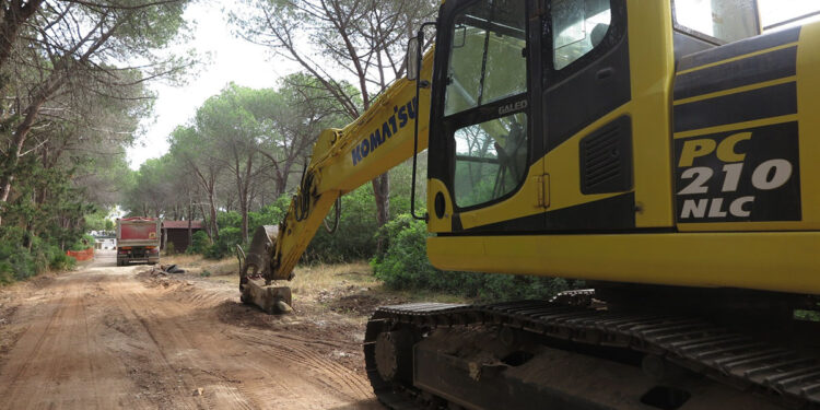 Punta Giglio cantiere sentiero