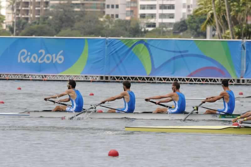 Stefano Oppo alle Olimpiadi di Rio nel 4 senza pesi leggeri