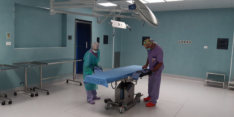 Aou Sassari SS. Annunziata sala operatoria ISO 5