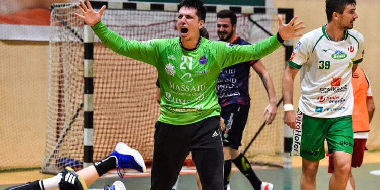 L'esultanza di Alessandro Leban. ? Claudio Atzori