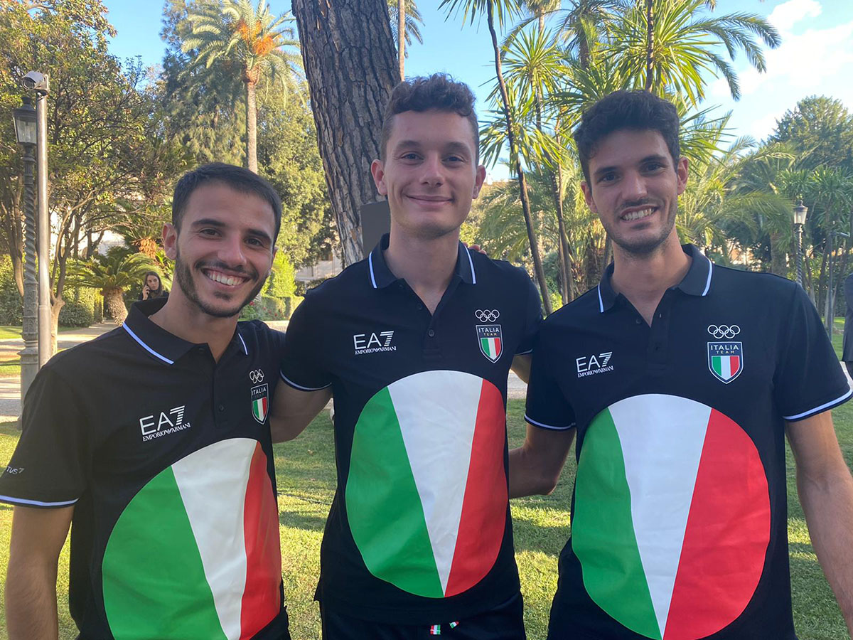 Stefano Oppo con Tortu e Patta