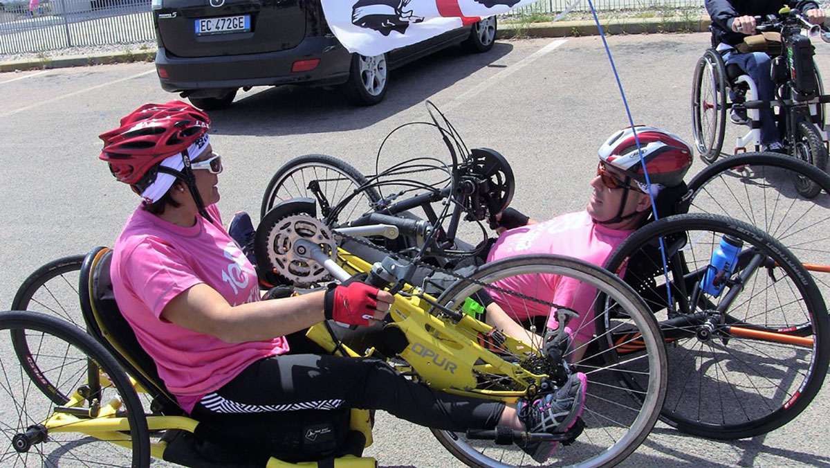 Una manifestazione di handbike