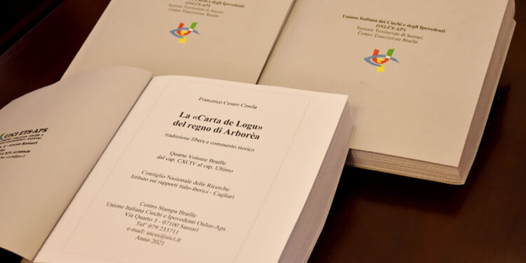 Carta De Logu Braille Sassari