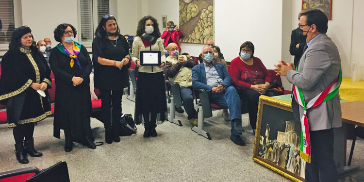 Consegna benemerenza alla famiglia di Giancarlo Pinna