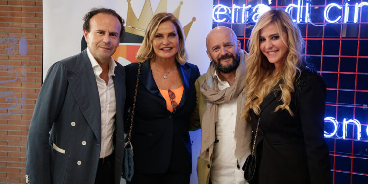 Italian TV Awards 2021: Gianluca Timpone, Simona Ventura, Nicola Timpone e Elena Ballerini