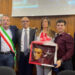 Oristano, la premiazione del fantino oristanese Marco Ghiani