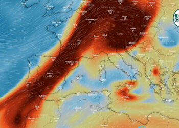 Nube anidride solforosa vulcano Cumbre Vieja verso Europa e Italia