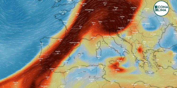 Nube anidride solforosa vulcano Cumbre Vieja verso Europa e Italia