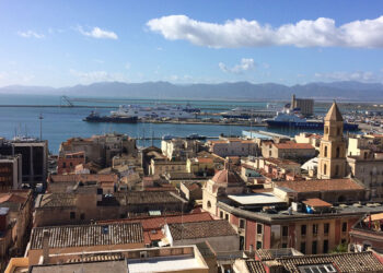 Una veduta di Cagliari