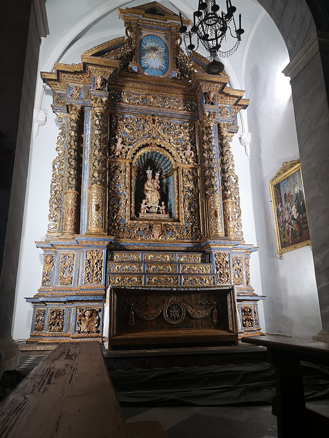 Altare ligneo cappella Gremio dei Sarti