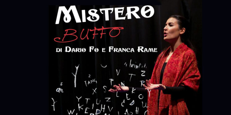 Elisa Pistis in “Mistero buffo”