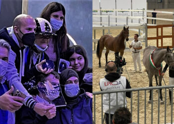 Festeggiamenti per la vittoria di Sofia Zara. Deboi (a destra)