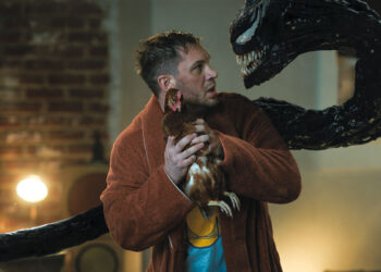 Tom Hardy nel ruolo di Eddie Brock/Venom nel film “Venom - La furia di Carnage”. 📷 Courtesy of Sony Pictures ©2021