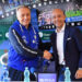 Coach Piero Bucchi e il presidente Stefano Sardara. ? Dinamo Basket
