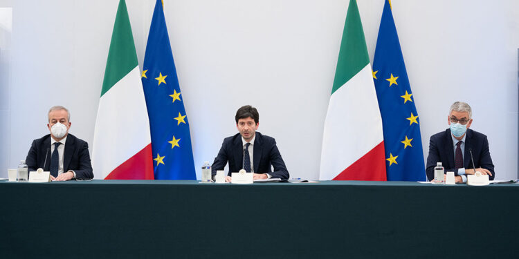 Conferenza stampa Speranza, Locatelli, Brusaferro