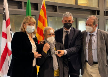 Consegna della Creu de Sant Jordi ad Antoni Canu