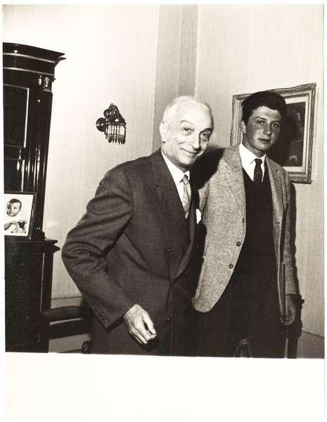 Il Presidente della Repubblica Antonio Segni con il figlio Mariotto Segni
