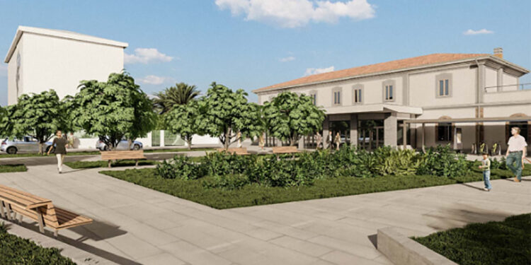 Rendering Piazza Ungheria Oristano