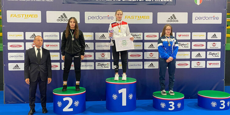 Denise Piroddu podio 57 kg under 17