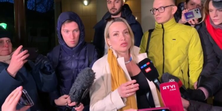 La giornalista russa Marina Ovsyannikova