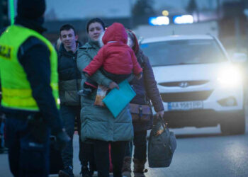Ucraina, profughi al confine con la Polonia