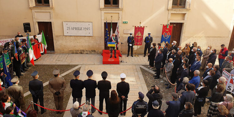 25 aprile 2022. Cerimonia Festa della Liberazione a Sassari