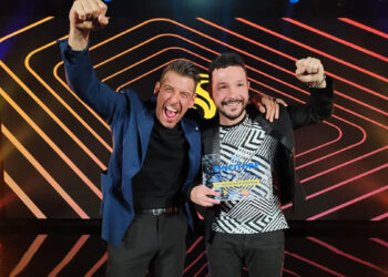 Gero Riggio con Francesco Gabbani