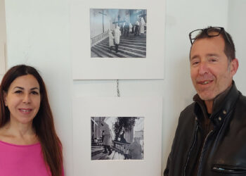 L'assessora Maria Dolores Picciau con Stefano Oliverio