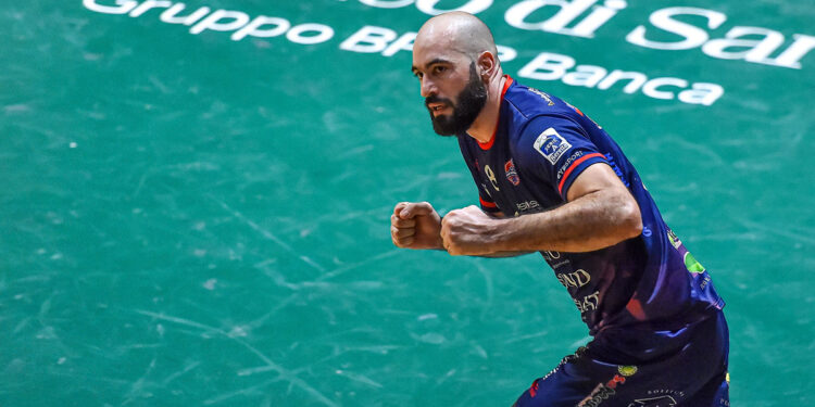 Leo Querin, miglior realizzatore della gara d'andata. ? Claudio Atzori