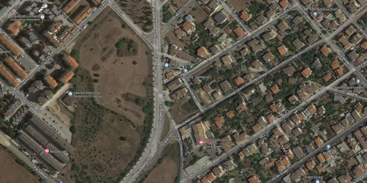Incrocio tra via dell'Erica, via dei Corbezzoli e via degli Ulivi. Porto Torres. © Google