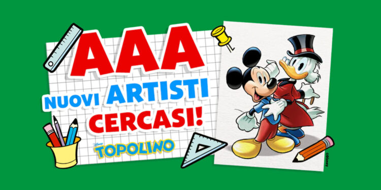 Topolino cerca giovani disegnatori