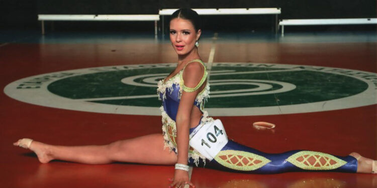 Valentina Camboni durante una performance