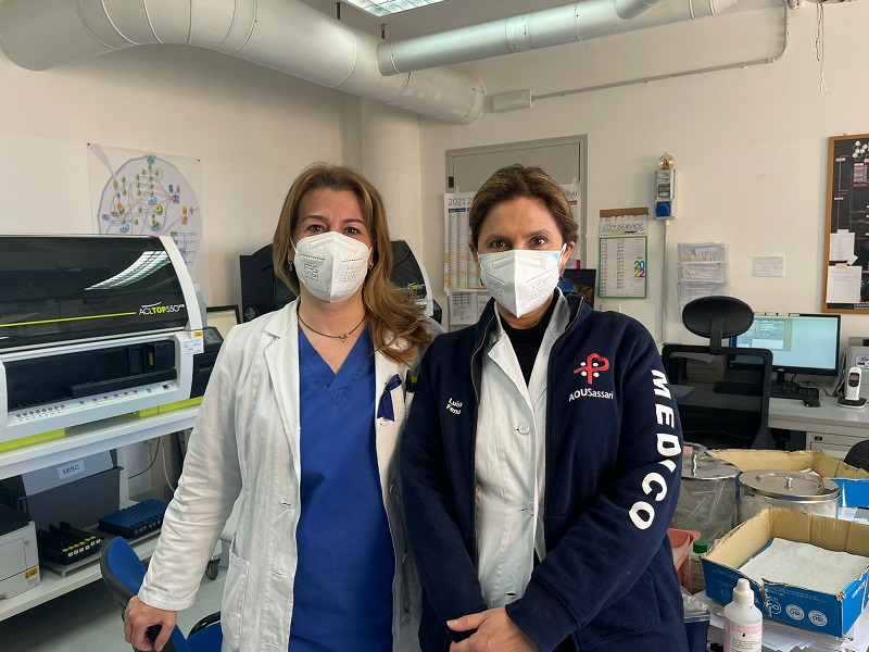 La dottoressa Lucia Mameli (sinistra) e la dottoressa Luisa Fenu