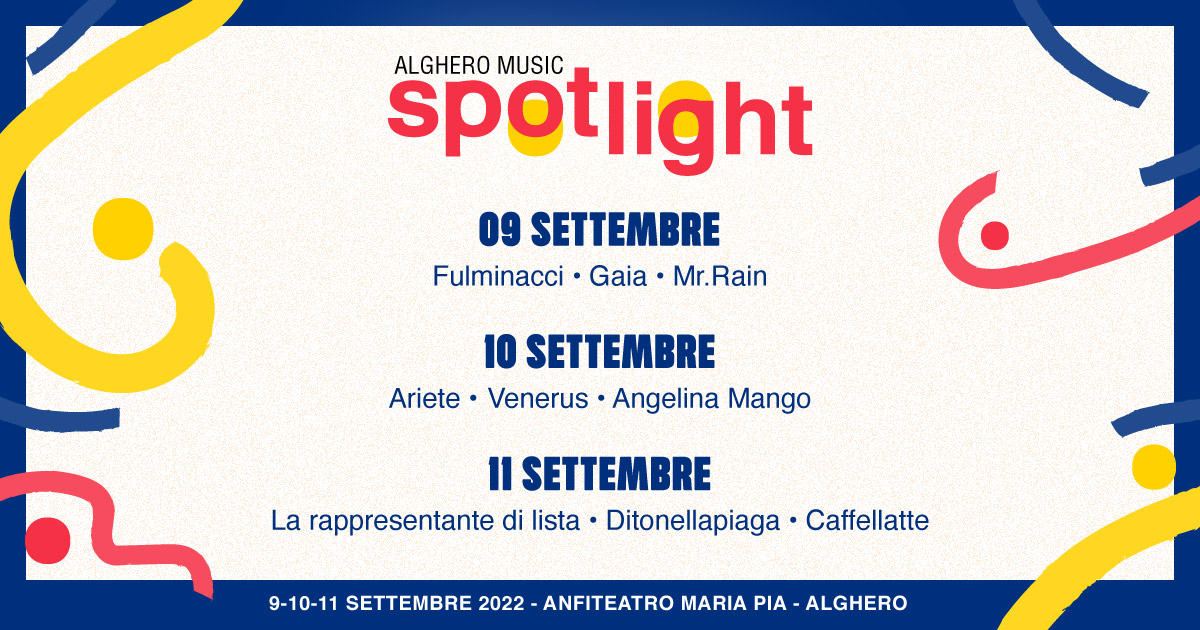 Gli artisti dell'Alghero Music Spotlight 2022 