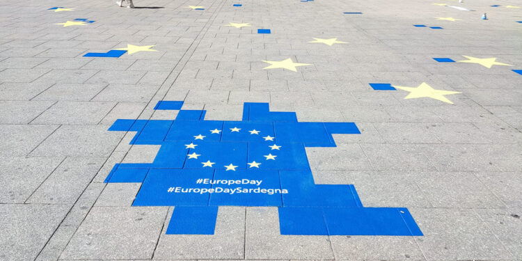 EuropeDaySardegna - Piazza d'Italia a Sassari
