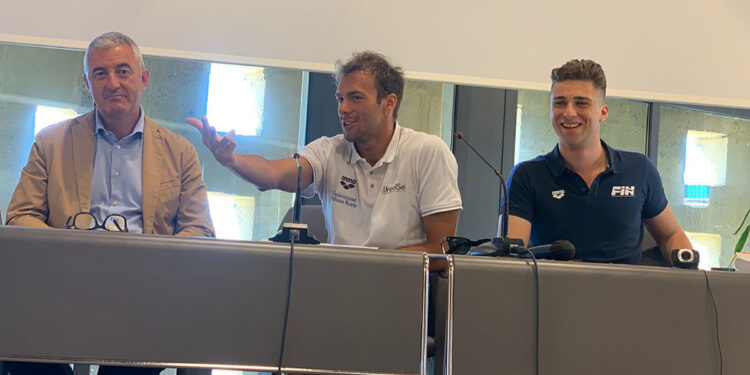 Gregorio Paltrinieri e il Sindaco Conoci