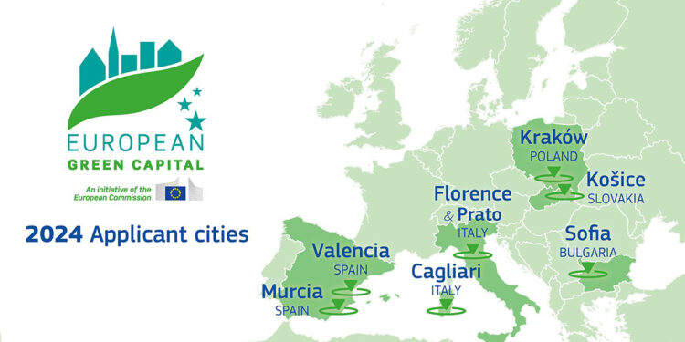 Le città candidate a Capitale del Verde Europea 2024
