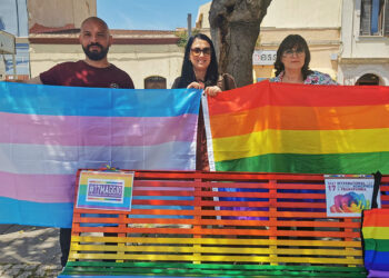 Panchina Arcobaleno a Porto Torres