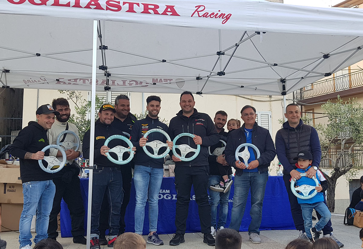 Il podio del 5° Slalom Città di Loceri