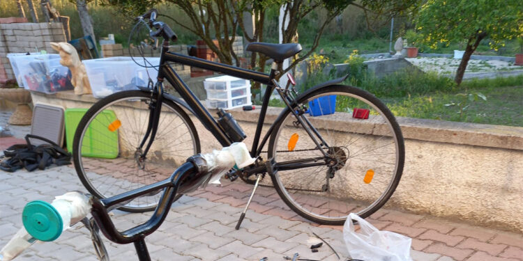 Bici riassemblate dalla Polizia Locale di Sassari