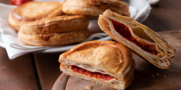 La pizzetta sfoglia di Cagliari. ? Adobe Stock | Alessio Orrù