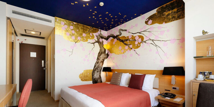 Park Hotel Tokyo - Cherry Blossoms by Hiroko Otake
