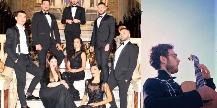 Ensemble Fenice. ? Giusy Silanos. A destra Lucas de Simone