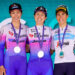 Georgia Baker, Kristen Faulkner, Elisa Balsamo. Giro d'Italia Donne 2022. ? BettiniPhoto