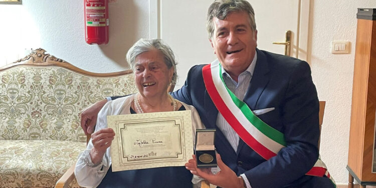 Il presidente Edoardo Tocco e la signora Mafalda Picciau